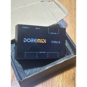 THRU-6 Box 6 MIDI Outputs Standard MIDI Five-Pin Interface 16 Channels